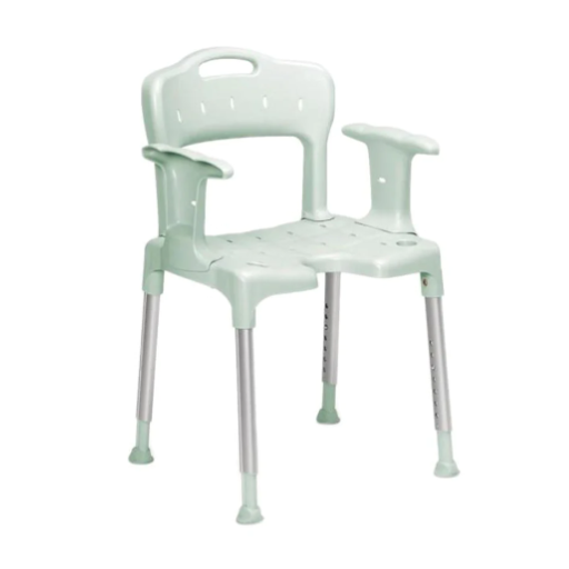 Bathing Aid Swift Shower Stool with Armrests and Back Support