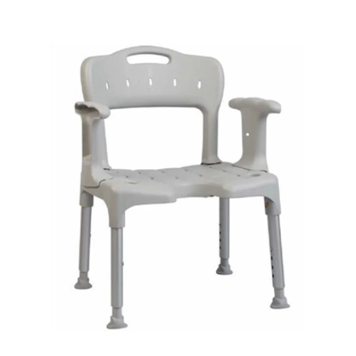 Bathing Aid Swift Shower Stool with Armrests and Back Support