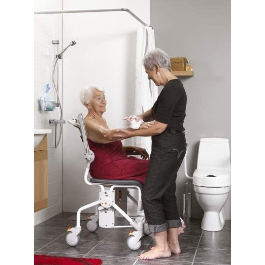 Comfortable Swift Mobile Shower Commode Chair - Wheelchair Australia