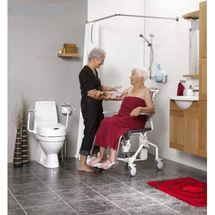 Comfortable Swift Mobile Shower Commode Chair - Wheelchair Australia