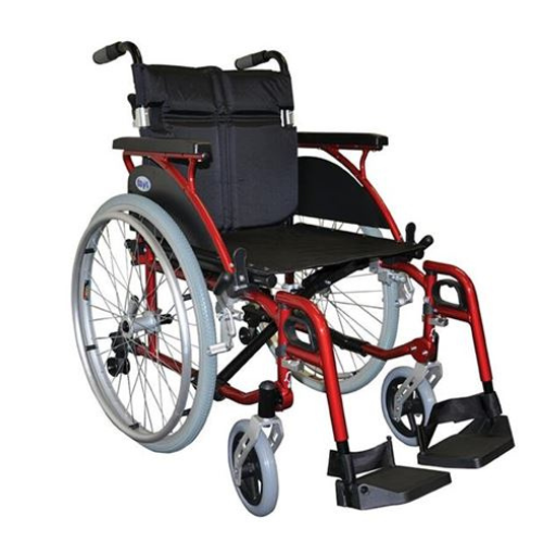 Lightweight Aluminium Self Propelled Wheelchair 22" Seat Width