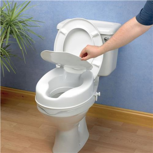 Raised Toilet Seat with Lid