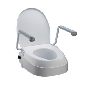 Raised Toilet Seat with Armrests - Wheelchair Australia